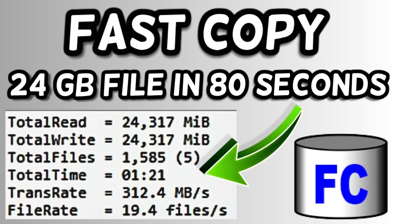 Dateien und Ordner schneller kopieren und verschieben mit FastCopy